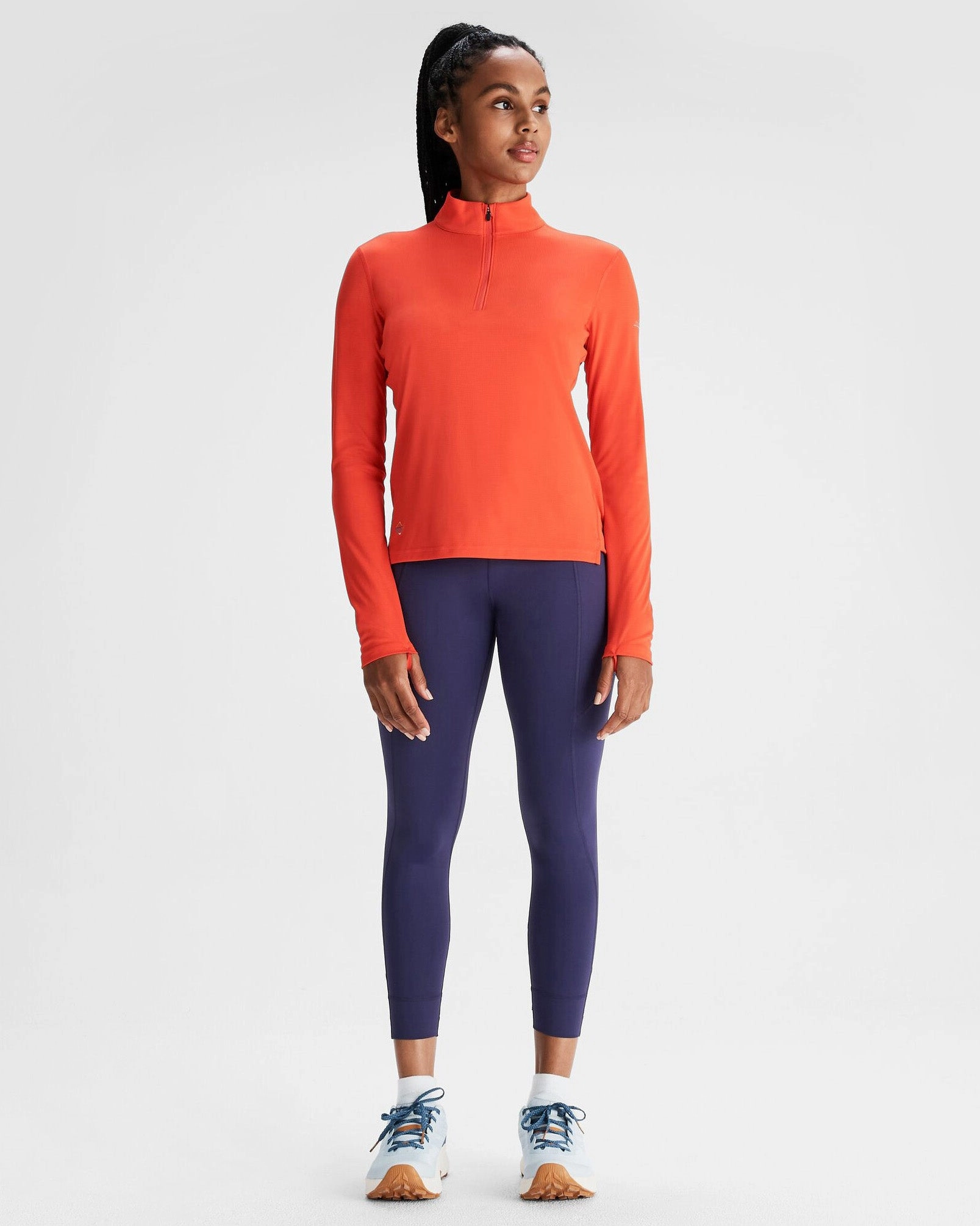 Shop Grab Offer Women'S Seeker Quarter Zip Top - Hut Orange