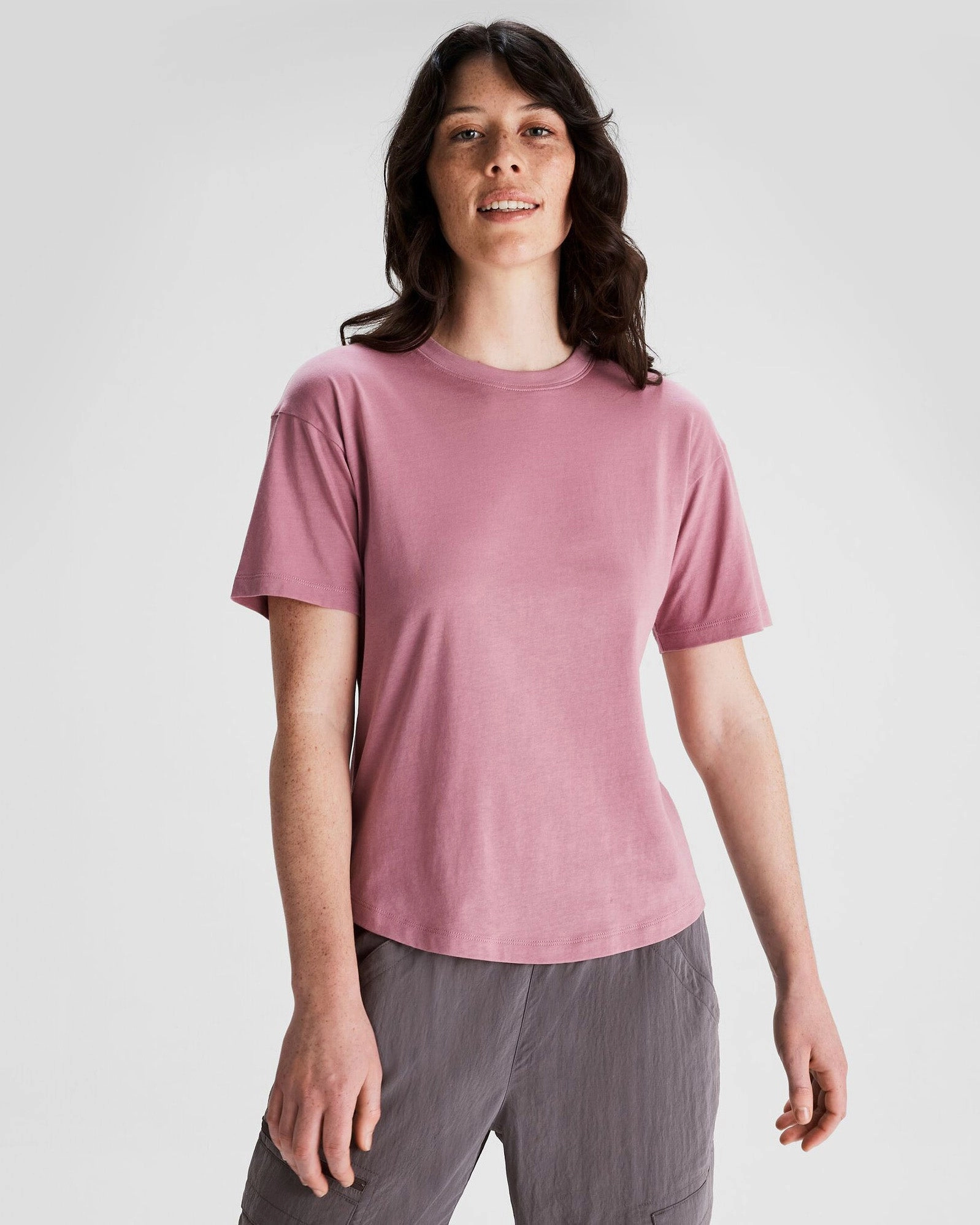 Women'S Solid Organic Cotton T-Shirt - Orchid Big Price Drop Grab Your Hot Pick