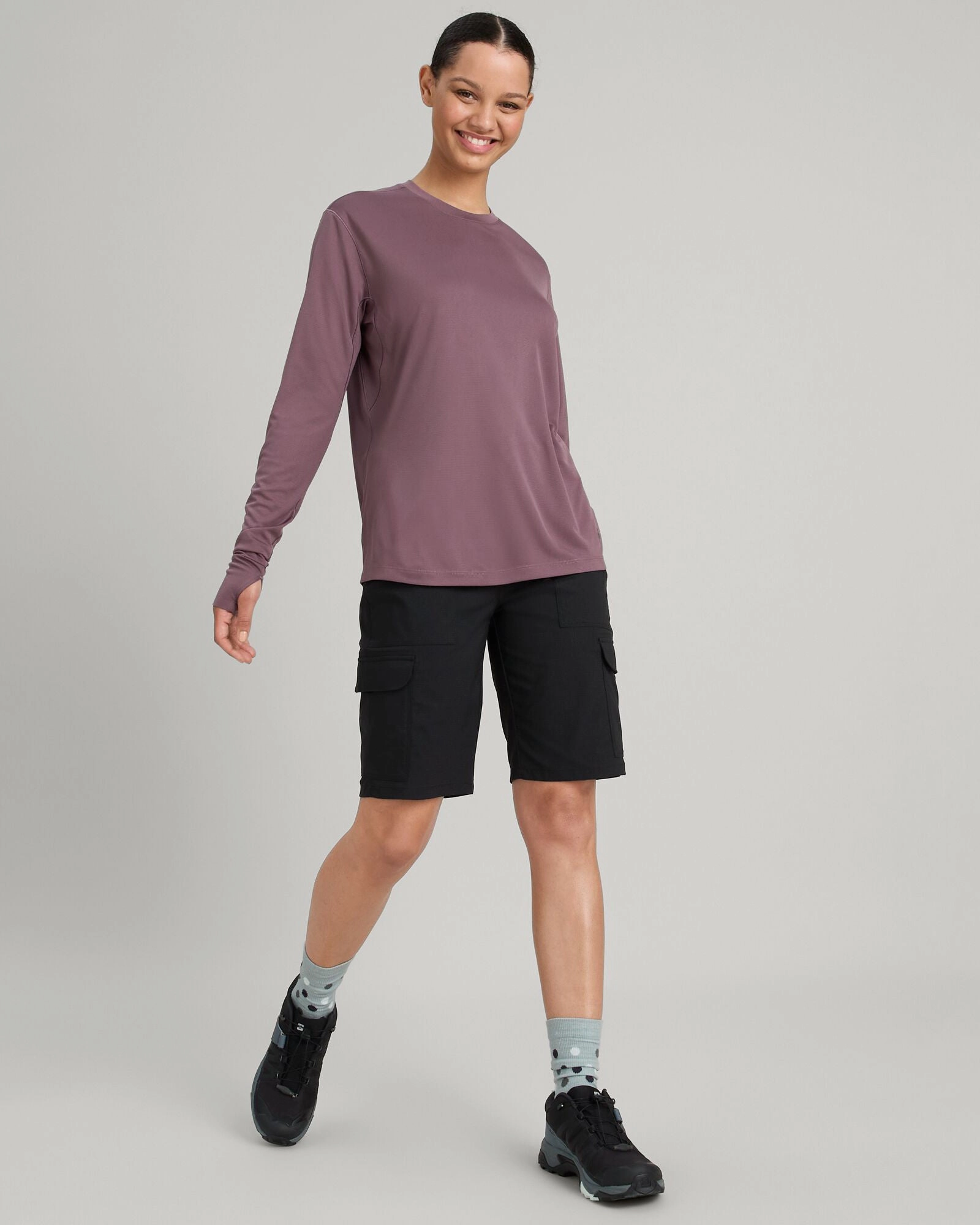 Women'S Sun-Stopper Long Sleeve Top - Storm Cloud Trending Hot Picks