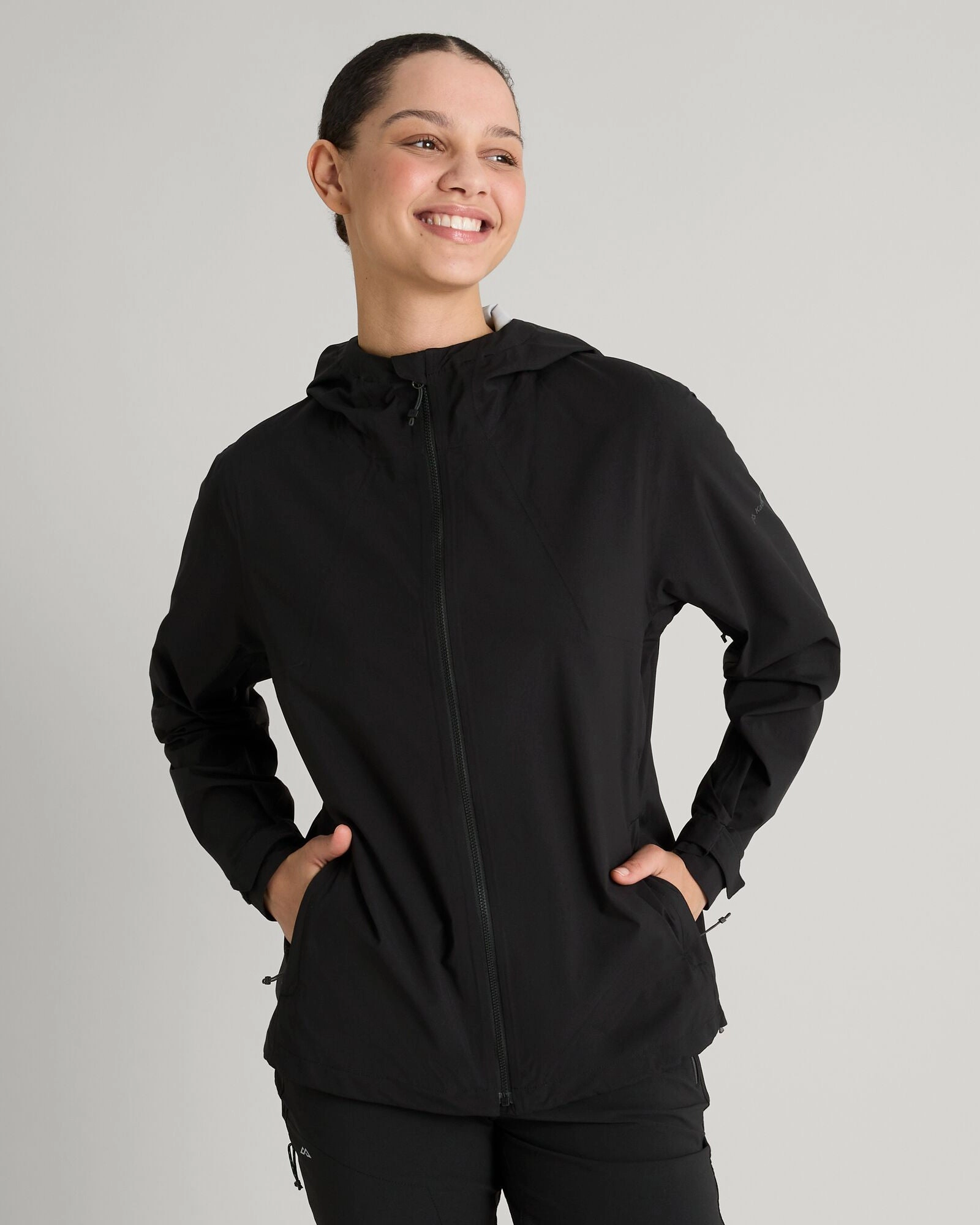 Exclusive Savings Event Special Deal Frenzy Women'S Trailhead Stretch 2.5-Layer Rain Jacket - Black Stingray