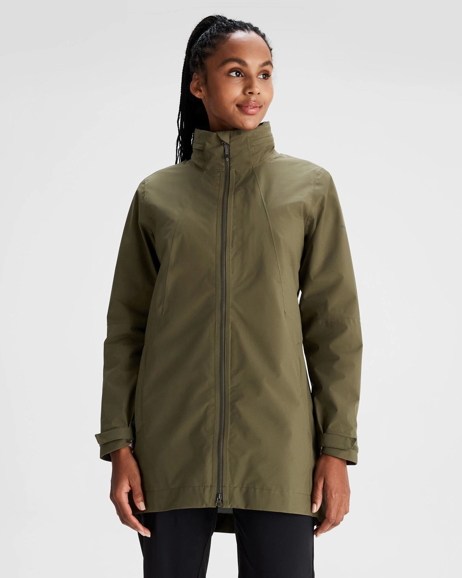 Women'S Trailhead Stretch 2.5-Layer Rain Parka - Light Moss Today Only Savings Save More Online