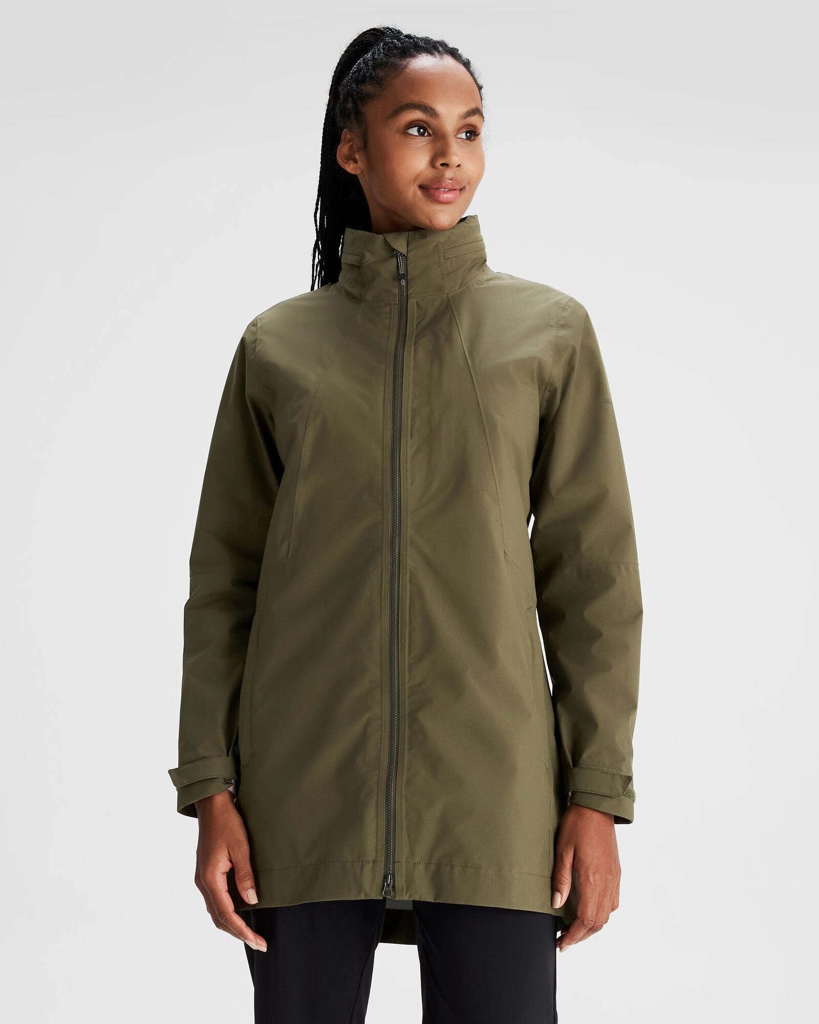 Women'S Trailhead Stretch 2.5-Layer Rain Parka - Light Moss Shop Save Big