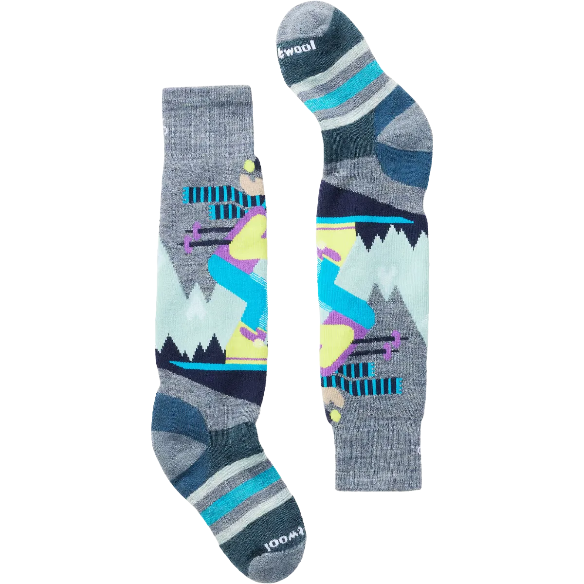 Mega Savings Now Youth Wintersport Full Cushion Mountain Moose Pattern Over The Calf Socks